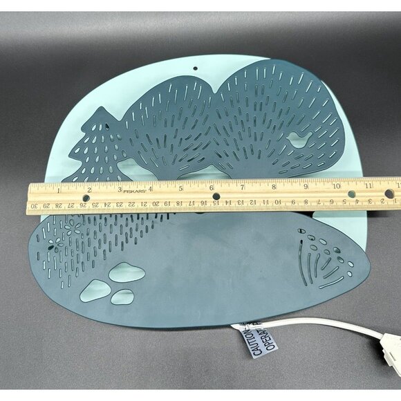 Fox Lamp IKEA DUGGREGN LED Children Nursery Wall Mount Forest Woodland Turquoise - Picture 10 of 11